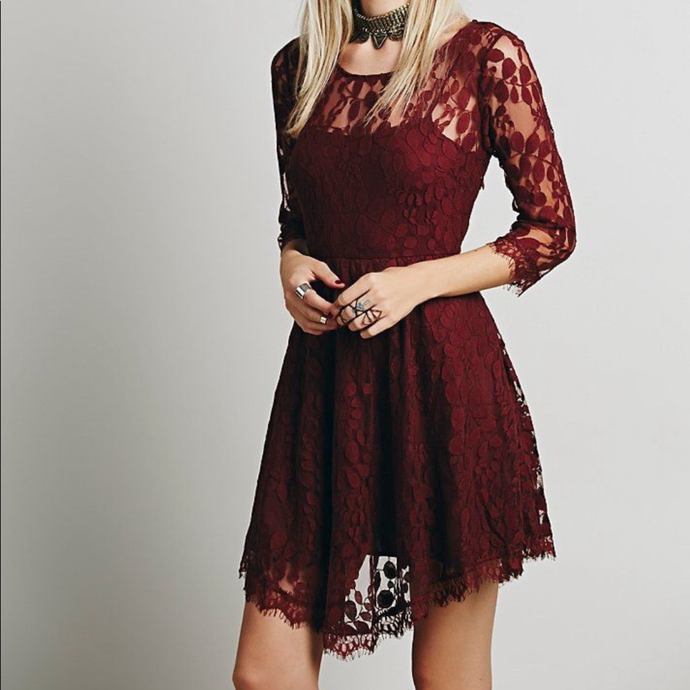Free people lace dress, like new.